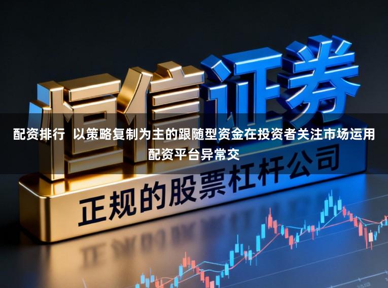 配资排行  以策略复制为主的跟随型资金在投资者关注市场运用配资平台异常交